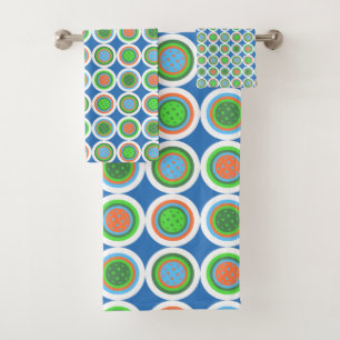 Polka Polka Dot Naranja Green Blue Ball