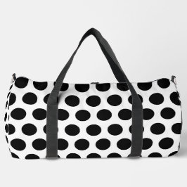 Polka Print Cut Sew Bolsa Duffel grande