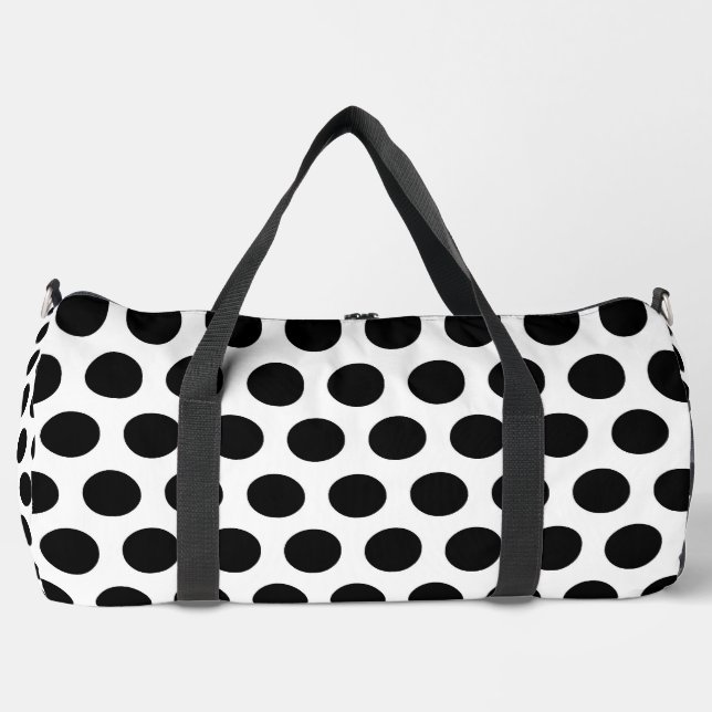 Polka Print Cut Sew Bolsa Duffel grande (Anverso)