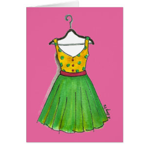 Polka Verde Amarillo Dot Prom Vintage Fiesta Vesti