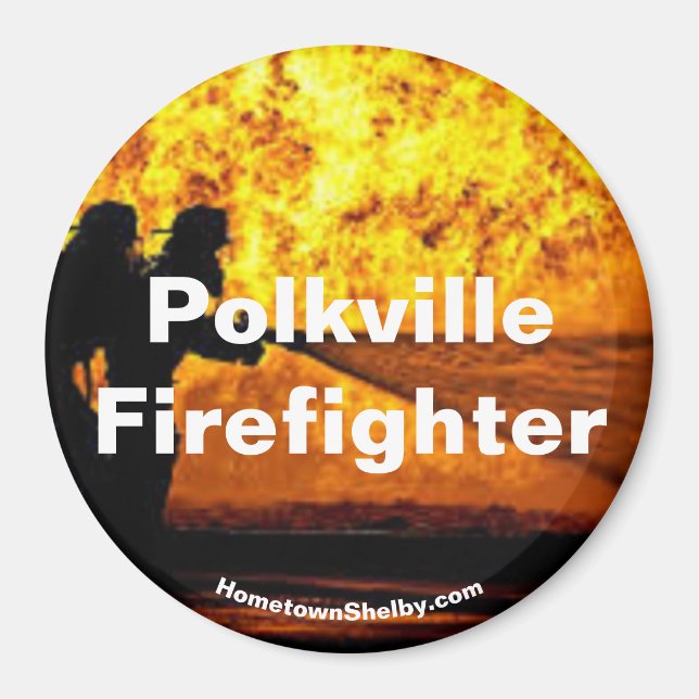 Polkville Bombero: imán de llamas (Frente)