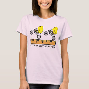 Pollitas En Motocicletas De Cross Camiseta Diverti
