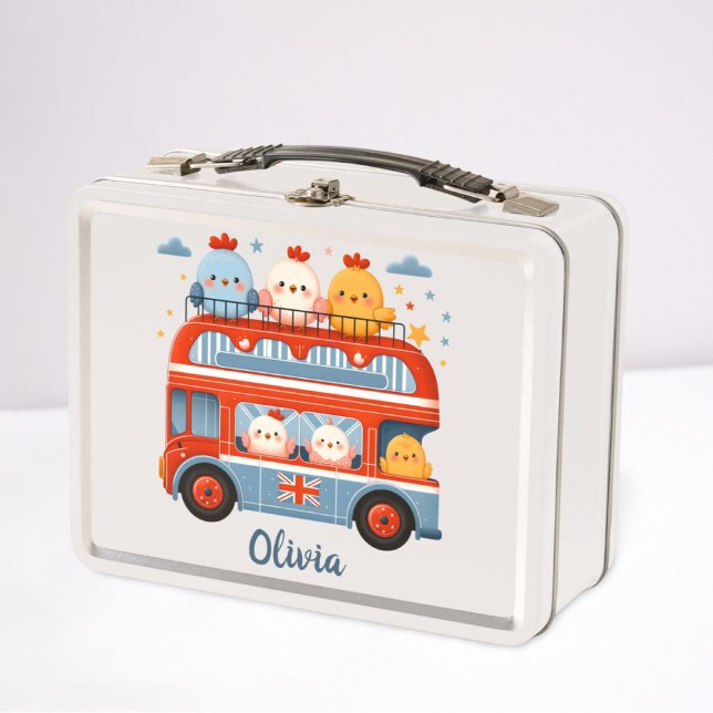 Pollitos adorables y autobús de Londres (Subido por el creador)
