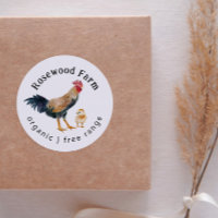 Pollo con etiqueta de cartón de huevo