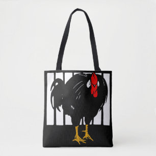 Pollo de gallo de Woodcut en la bolsa