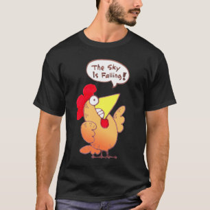 Pollo del dibujo animado de la camiseta el   del