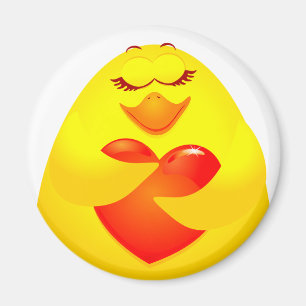 Pollo dulce, imán redondo