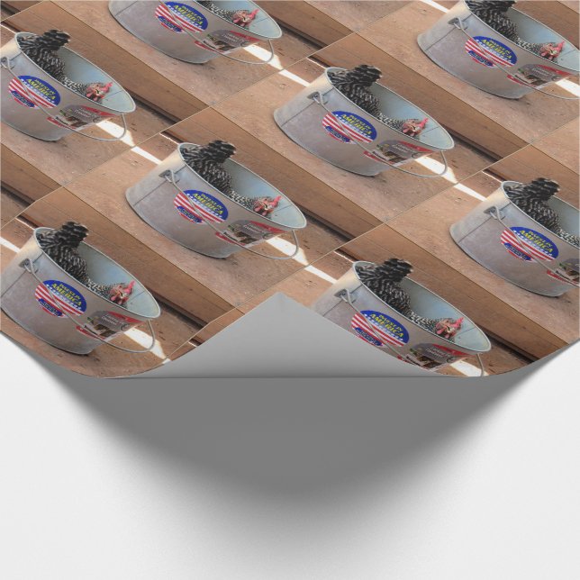 Pollo en papel de envolver cubo (Esquina)