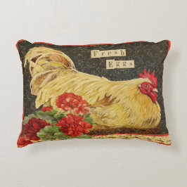 Pollo/gallina anidada con almohada de geranios