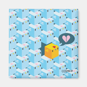 pollo lindo del cubo del imán azul del cockblock