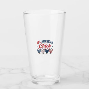 Pollo Patriótico Americana Camiseta Diseño_