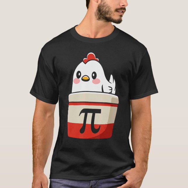 Pollo Pi Pastel De Pollo Camiseta De Humor De Prof (Anverso)