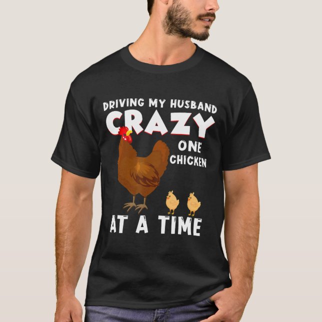 Pollo Pollo Camiseta Loca Señora Pollo (Anverso)