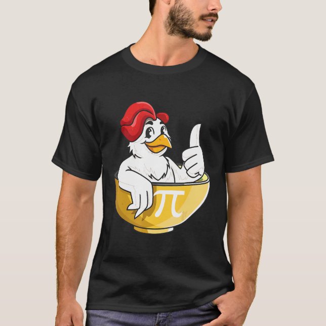 Pollo Pot Pie Pollo   Camiseta de friki de las mat (Anverso)