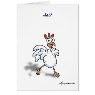 ¿pollo qué? ¡tarjeta!