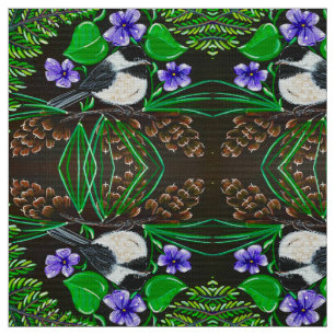 Pollo y tela violeta