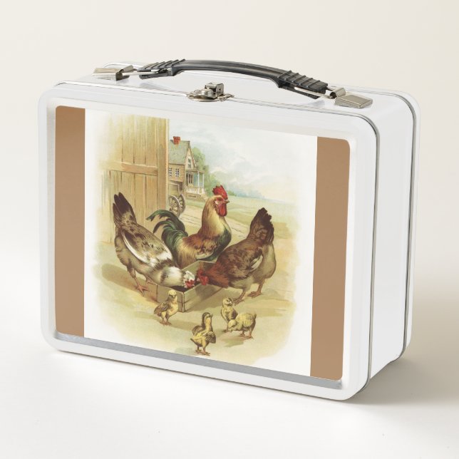 Pollos de granja de arte ventilado (Anverso)