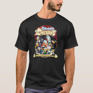 Pollos de la chimenea - camiseta de la imagen del