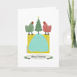 Pollos de navidad con motivos/arte en el interior 