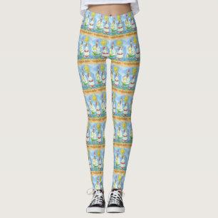 POLLOS DEL MAR, ROOSTER Y HEN FUNNY LEGGINGS