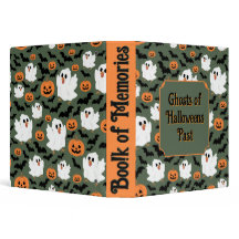 Pollos fantasmas tristes con calabazas y murciélag