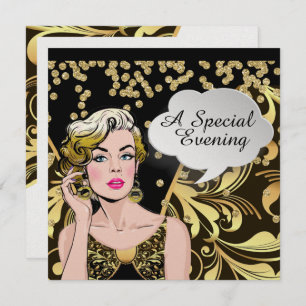 Polly acoge una gran invitación de arte pop Fiesta