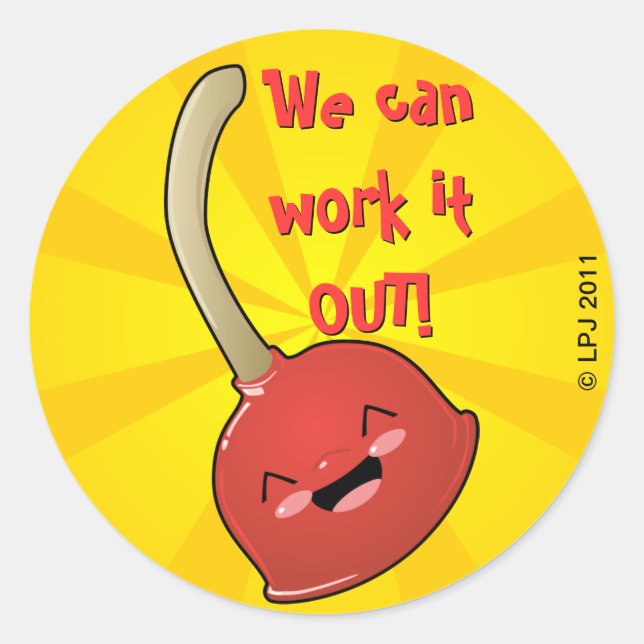 Polly Plunger Pegatinas (Anverso)