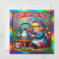 POLLY ~ Tarjeta de cumpleaños ~ rima de enfermera