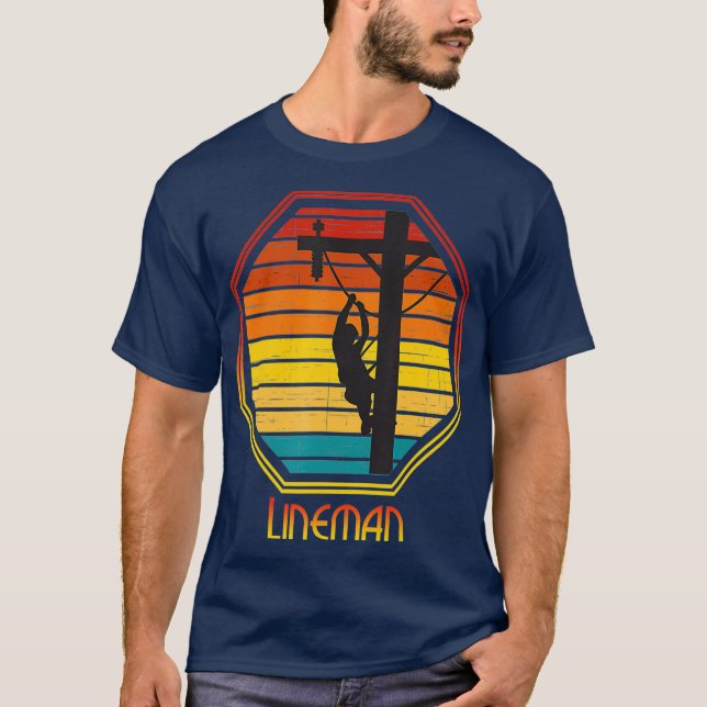 Polo de utilidades de camiseta Lineman con problem (Anverso)