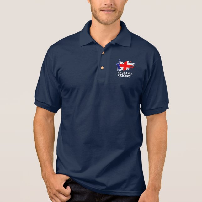 Polo Inglaterra Regalo de salto de pincel con bandera i (Anverso)