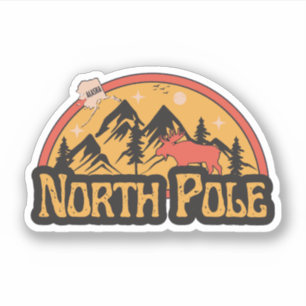 Polo Norte, Alaska Pegatina