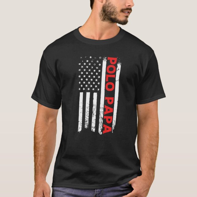 Polo Papa norteamericano bandera Día de los Hombre (Anverso)