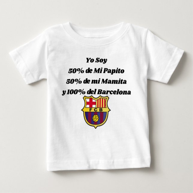 Polo para bebes y niños con Hinchas del barcelona  (Anverso)