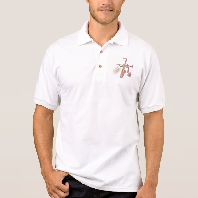 Polo para hombre con jazz (Anverso)