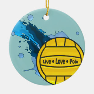 Polo vivo del amor - ornamento del water polo