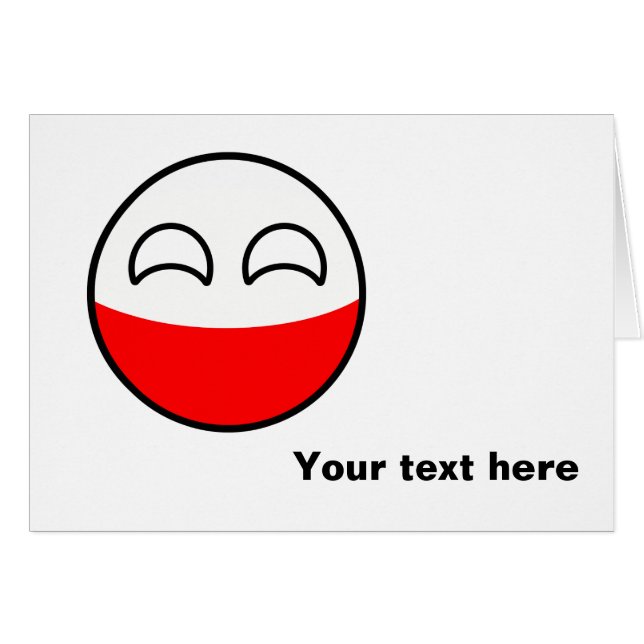 Polonia Geeky que tiende divertida Countryball (Anverso (Horizontal))
