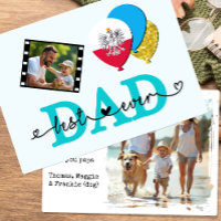 Polonia Mejor tarjeta de fotos de papá jamás, band