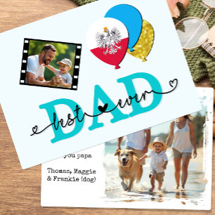 Polonia Mejor tarjeta de fotos de papá jamás, band