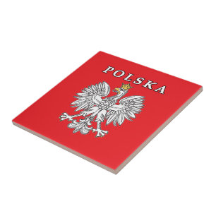 Polska Con Azulejos De Cerámica De Águila Polaca