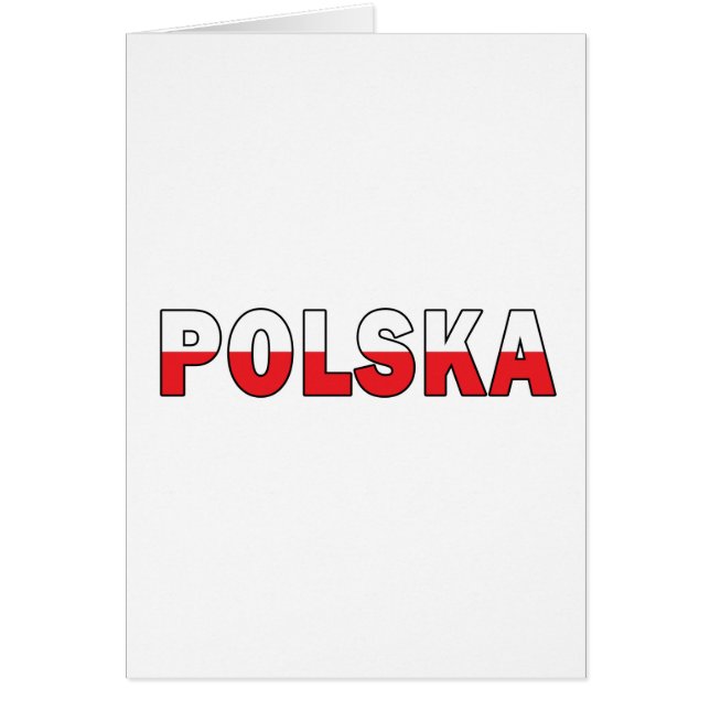 Polska en colores de bandera polaca (Frente)