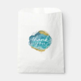 Polvo azul y dorado Bolsas de papel favorito para 