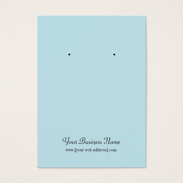 Polvo Blue Plain Tarjeta de conexión simple Person (Frente)