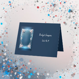 polvorienta tarjeta de asiento con marco decorativ