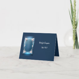 polvorienta tarjeta de asiento con marco decorativ