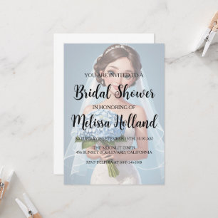 polvorientas invitaciones a la ducha de novias azu