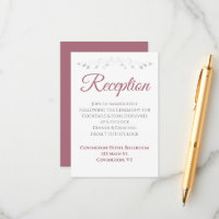 Polvoriento Rosa en la recepción de la boda blanca