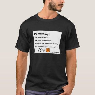 Polyamory se divierte la camiseta de la metáfora