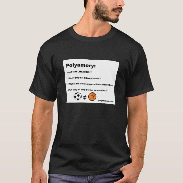 Polyamory se divierte la camiseta de la metáfora (Anverso)