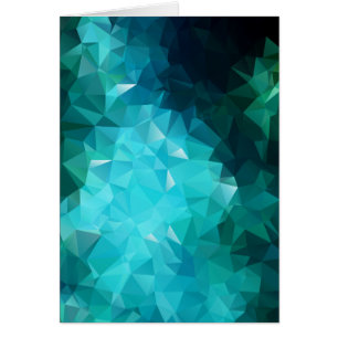 Polygonal Aquamarine Abstract