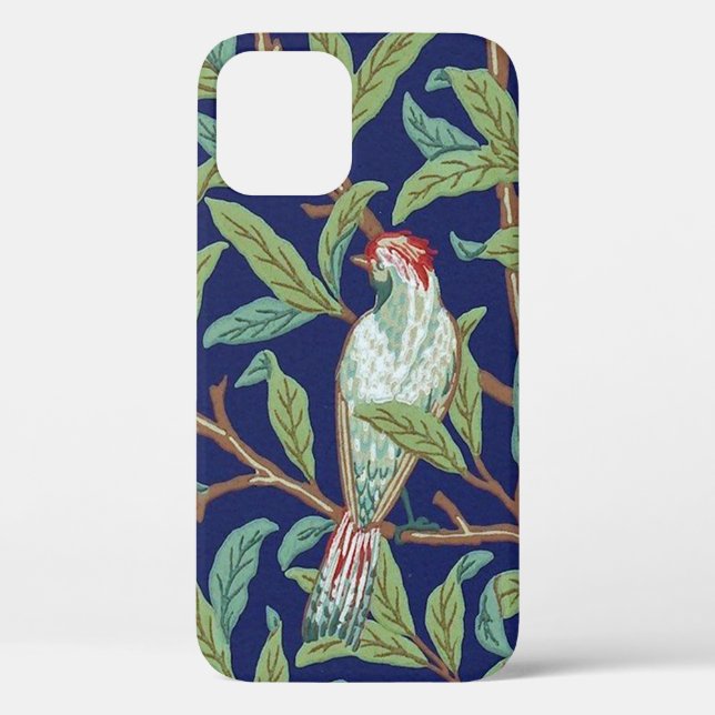 Pomegranato y pequeño pájaro, William Morris Funda (Reverso )